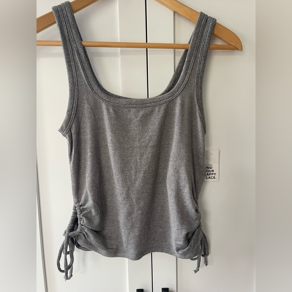 Gilly Hicks By Ambercombie  Ruched Tie Front Tank Top New Size Medium
